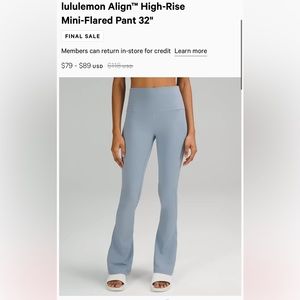 🍋Lululemon Mini Flare 4